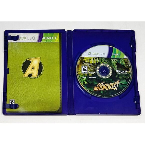 Kinect Adventures! (Microsoft Xbox 360, 2010) w/ Case & Manual CIB COMPLETE - Picture 2 of 3